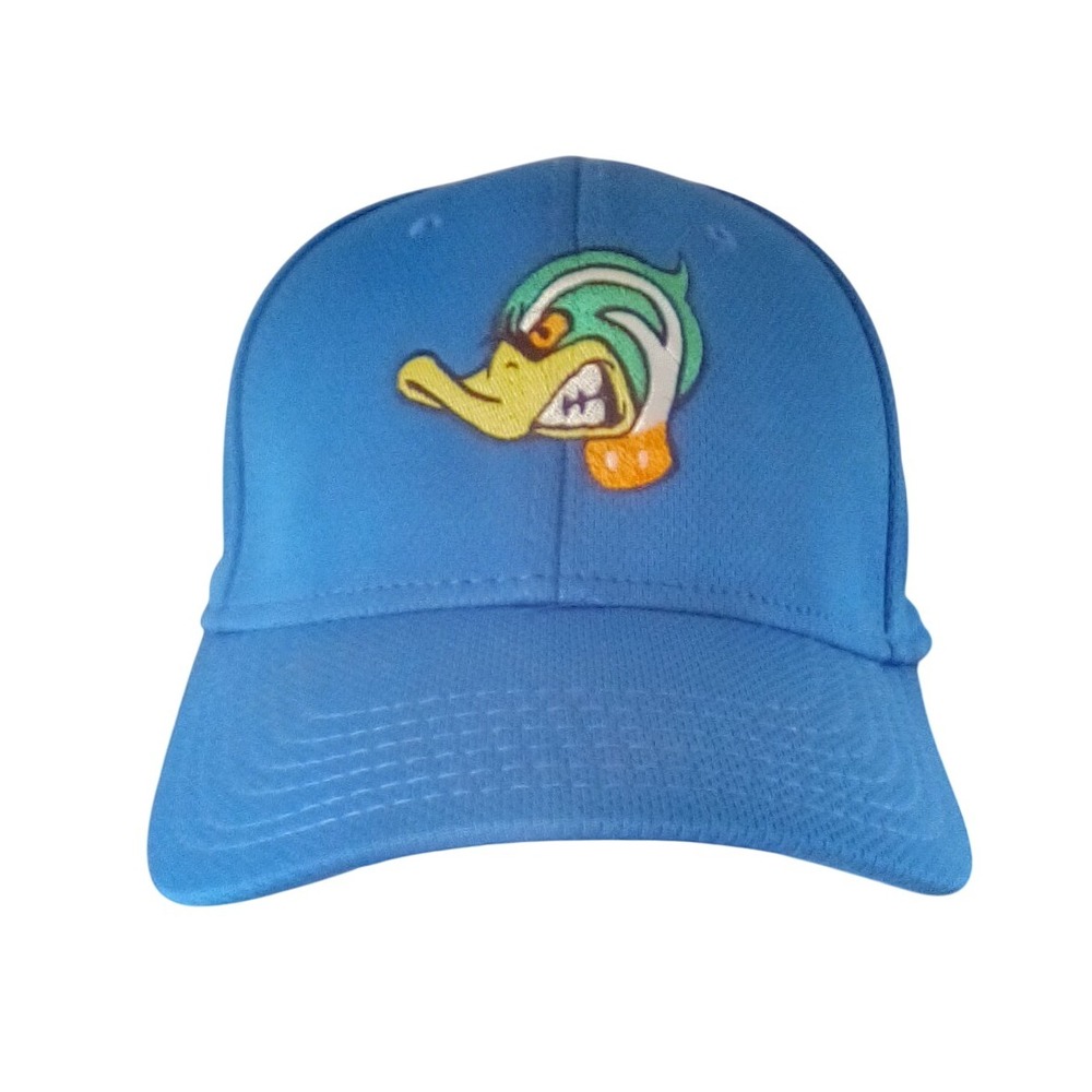 Otto Flex, EUP Wood Duck Embroidered Baseball Hat, Blue S/M Fitted